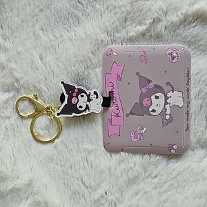 Kuromi Retractable ID Holder